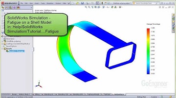 SolidWorks Simulation - Fatigue on Shell Model