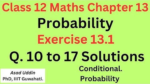 Class 12 Math Chapter 13 Exercise 13.1 Q 10 to 17 Solutions #class12maths #12boardexam