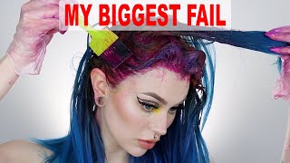 You won't believe what happened.... hElp! HAIR DYE FAIL | Evelina Forsell