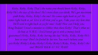 Download Lagu Kirby, Right Back At Ya! Theme Song Lyrics MP3