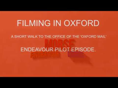 OXFORD FILMING: Short walk to the offices of the 'Oxford Mail'. ENDEAVOUR PILOT EPISODE.