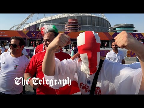 Qatar world cup 2022: england supporters in party mode as iran fans hold peaceful protests