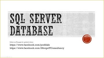 Part 5 SQL Server Database
