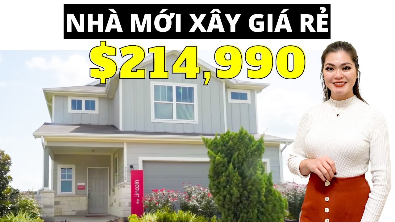 Xem Nhà TEXAS Mới Xây GIÁ RẺ $214,999 – Affordable House Tour in TEXAS | Nhà Đẹp Hoa Kỳ