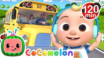 Wheels on the Bus Go Round and Round! | CoComelon | Animals for Kids | Sing Along Songs for Kids