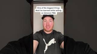 One of the biggest things that I've learned while selling on Amazon FBA #shorts #amazonfba