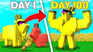 I PLAYED 100 Days as a GOAT in Minecraft!