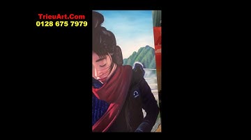 vẽ tranh chân dung, tranh son dau trieuart com 078 675 7979