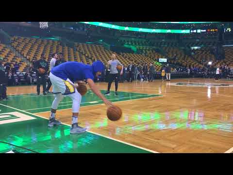 Stephen Curry puts on a show with his pregame dribbling ritual | ESPN