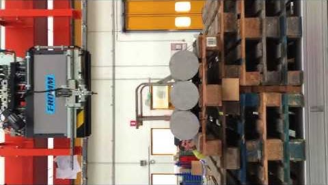 FROMM Automatic System for Label and Strapping on Round Loads