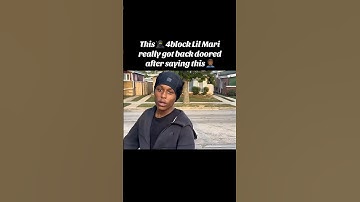 lil Mari really got back doored after speaking on it 🤦🏾‍♂️ #4blocklilmari #chiraq #rap #drill