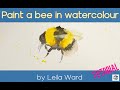 Watercolour bee tutorial