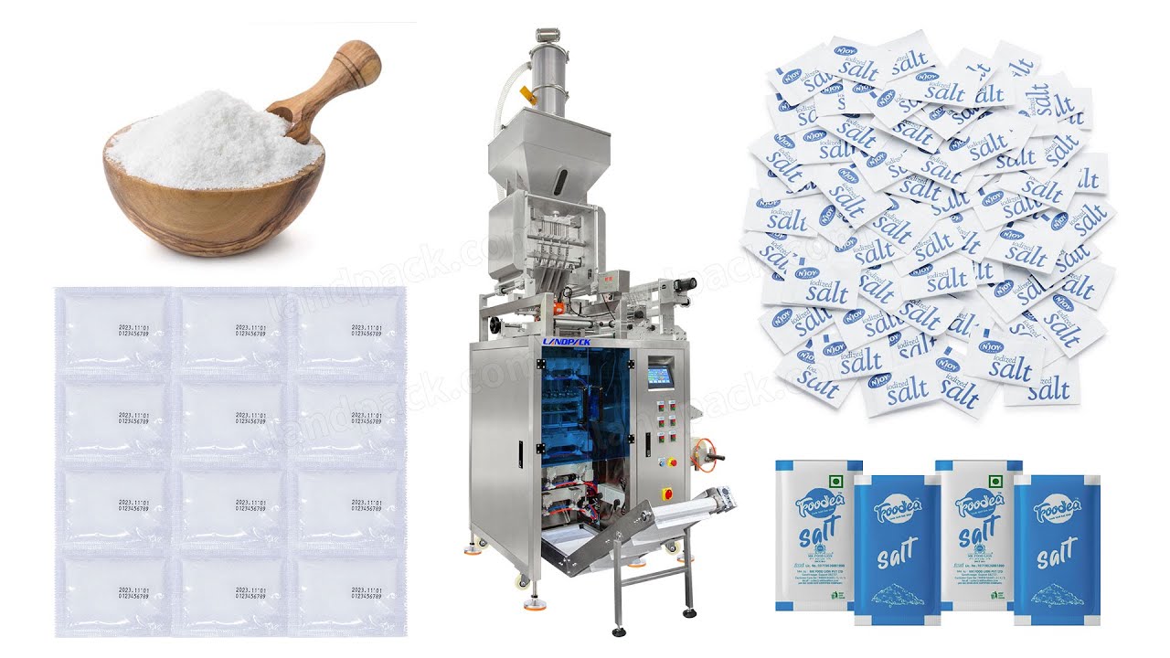 Máquina envasadora de sal de 4 filas ( Tiras de varias sticks) - LDSF 480