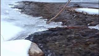 [10 Hours] Icy Winter Stream Babbling - Video & Audio [1080HD] SlowTV