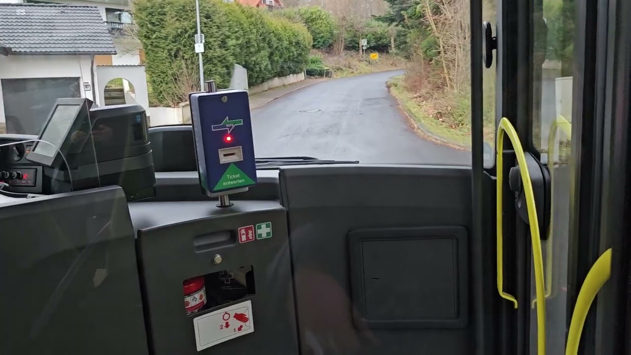 Busmitfahrt Linie 210 von Helsa Bahnhof nach Witzenhausen Bahnhof