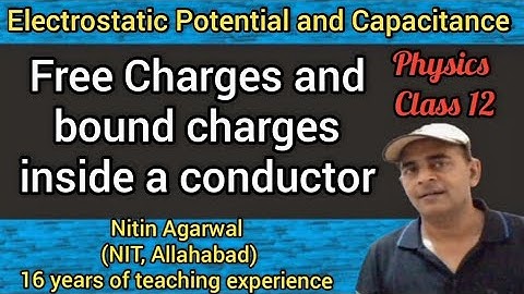 Free Charges and bound charges inside a conductor ll Electrostatic Potential and Capacitance