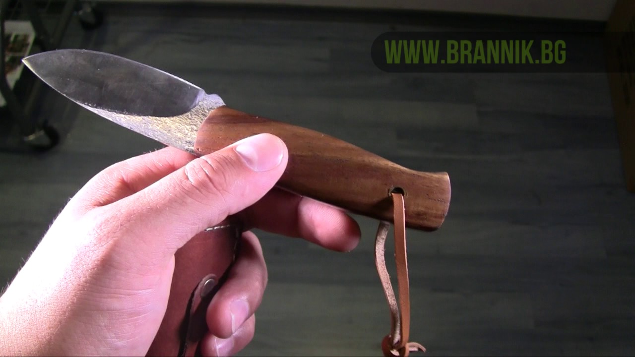 Ловен нож Haller с дървена дръжка | Brannik.bg - YouTube