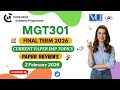MGT301 Current Paper Final Term 2026 Review | Most Repeated, Important Topic, MCQs + Tips | CodeNeat