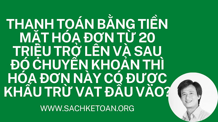 Hóa đơn bán ra đồ tiền thanh toán