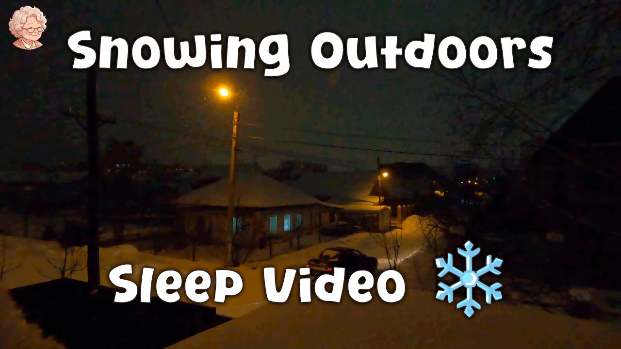 Winter Night Sleep Hack Is Snowfall ❄️ The Best Sleep Aid Ever 2