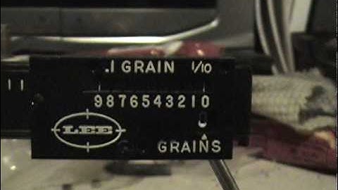 how to: Lee Safety powder scale, reading and operation
