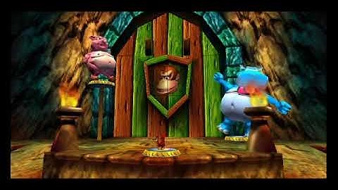 Donkey Kong 64 - 3 - peanut popguns, key, medal, baboon blast, chimpy charge, two golden bananas