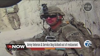 Army veteran and his service dog kicked out of restaurant