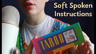 [asmr] how to play Taboo - soft spoken instructions - 90s vibes screenshot 1