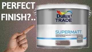 Painting With Dulux Trade Super Matt Emulsion - An Excellent Finish