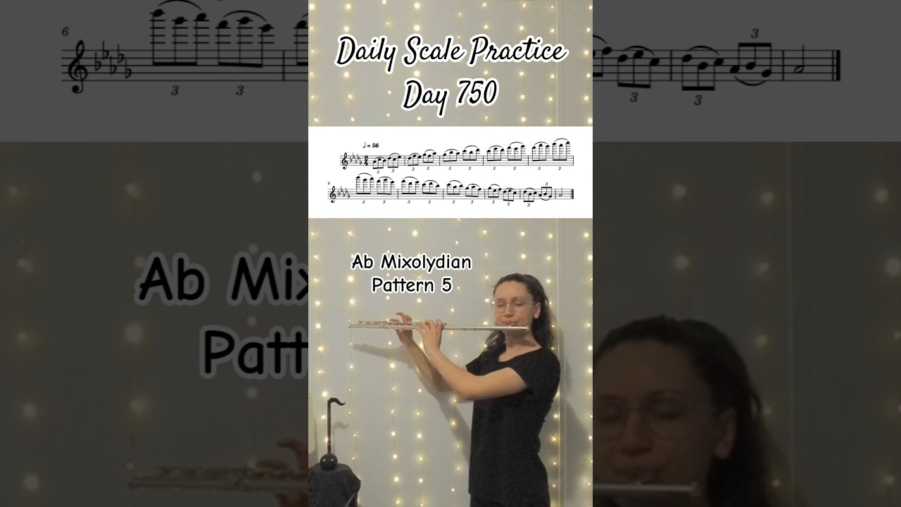 Daily Scale Practice: Day 750 #flute #flutepractice #flutescales