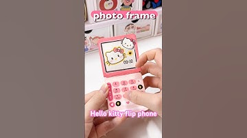 DIY HELLO KITTY 💖paper flip phone #diy #sanrio #papercraft #paperdiy #artandcraft