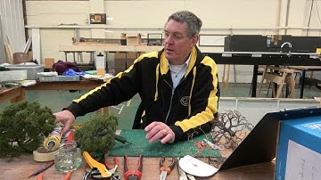 Warley MRC member Ian Carter makes realistic trees