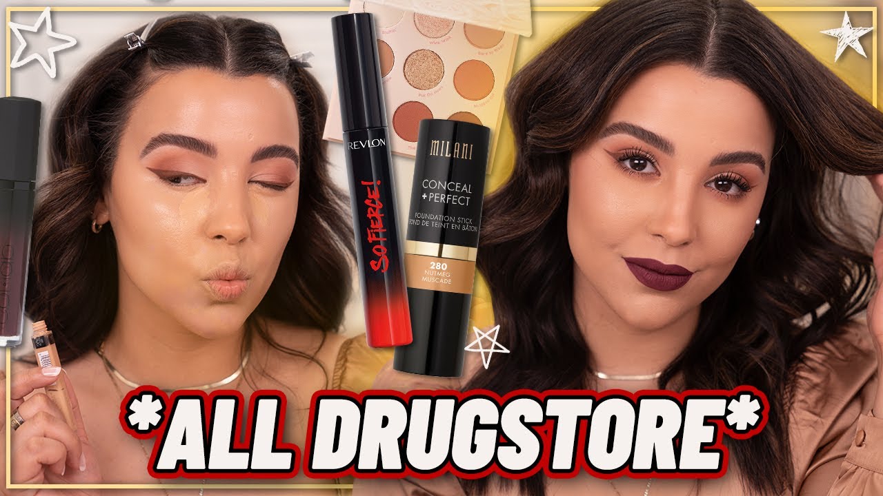 DRUGSTORE FALL GLAM MAKEUP LOOK using affordable products! *Quick and Easy Fall Makeup Tutorial*