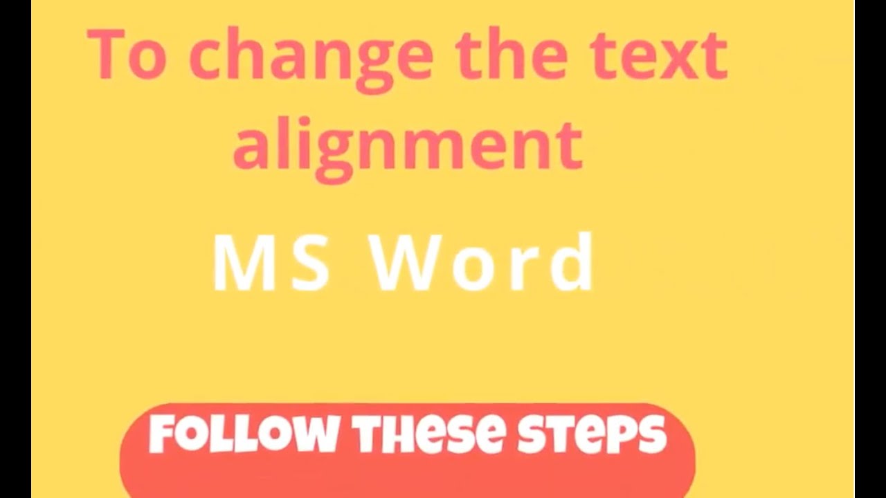 MS WORD 2021| How to change Text Alignment & Justification in MS Word ...