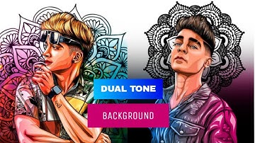 How to make DUAL TONE Background Like Tejas illustrator Background Tutorial | ARYAN EDITZ |