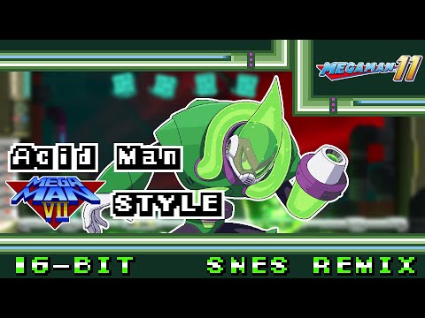 16-Bit;SNES]Acid Man - Mega Man 11(MM7 Style) - YouTube