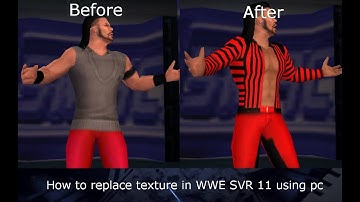 Replace texture in WWE SVR11 psp using PC