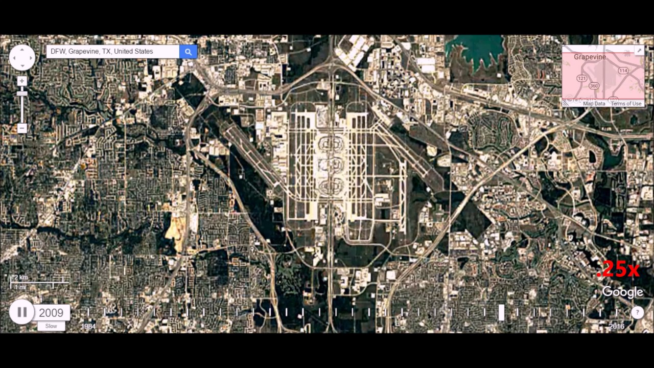 Dallas Fort Worth International Airport - 32 Year Time Lapse