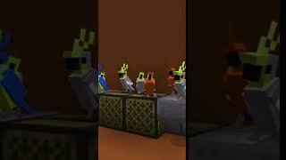 Dancing Parrots - Minecraft Cool Video #Shorts