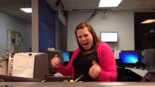 Downtime in the newsroom on New Year's