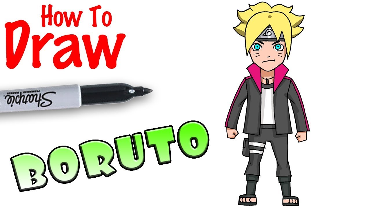 How To Draw Kid Naruto (Boruto) 