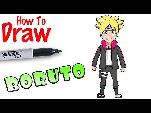 Cartooning 4 Kids Club - Learn How to Draw Boruto from Naruto the Movie. # boruto #naruto