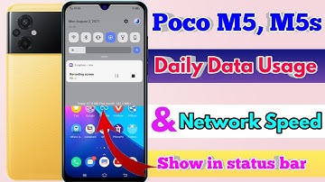 how to show daily data usage in poco m5 | poco m5 show daily data usage