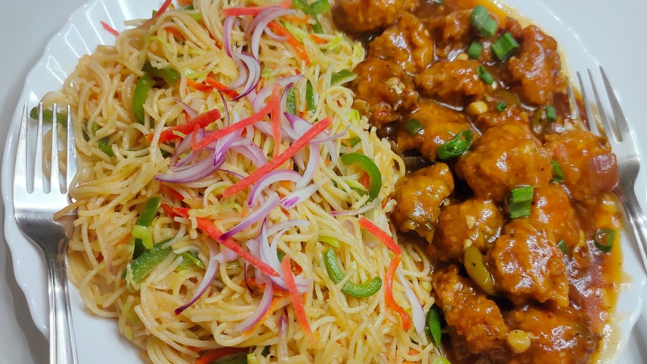Restaurant Style ChowMein & Manchurian Combo Recipe YouTube