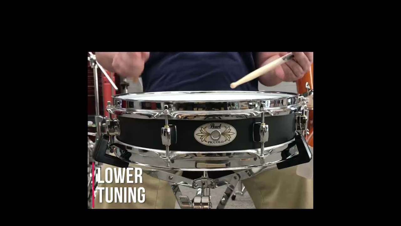 Pearl Steel Piccolo Snare Drum - YouTube