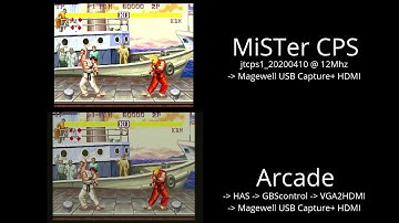 MiSTer CPS core vs Arcade - SF2CE