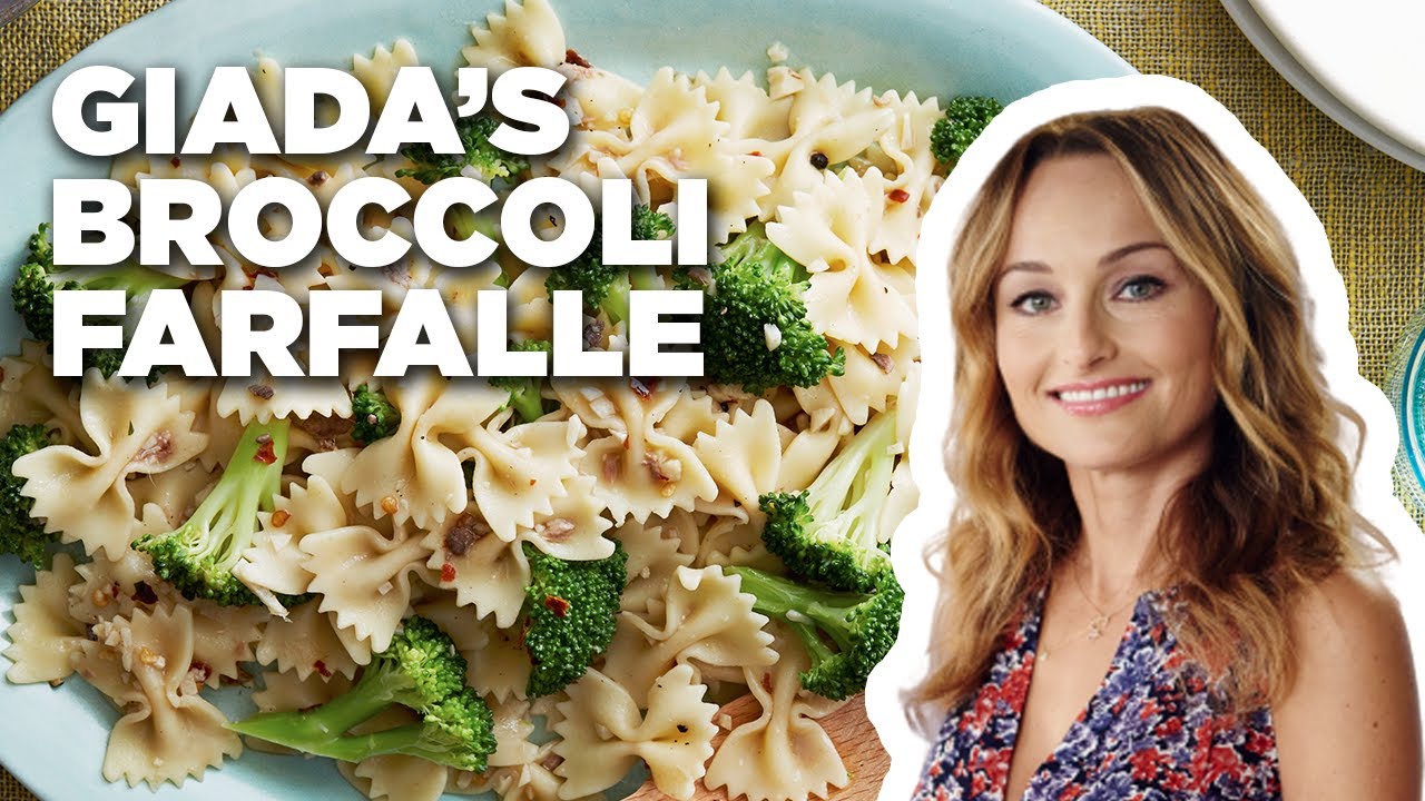 Giada De Laurentiis Makes Farfalle with Broccoli | Food Network