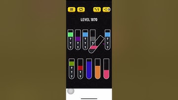 Water sort puzzle level 1870