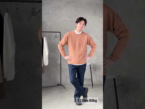 【30代・40代メンズ】とある日の休日コーデ　 #Dコレ #ディーコレクション #メンズ服 #ニット #バンドカラーシャツ #デニム #shorts