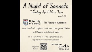 A Night of Sonnets | UVic Faculty of Humanities